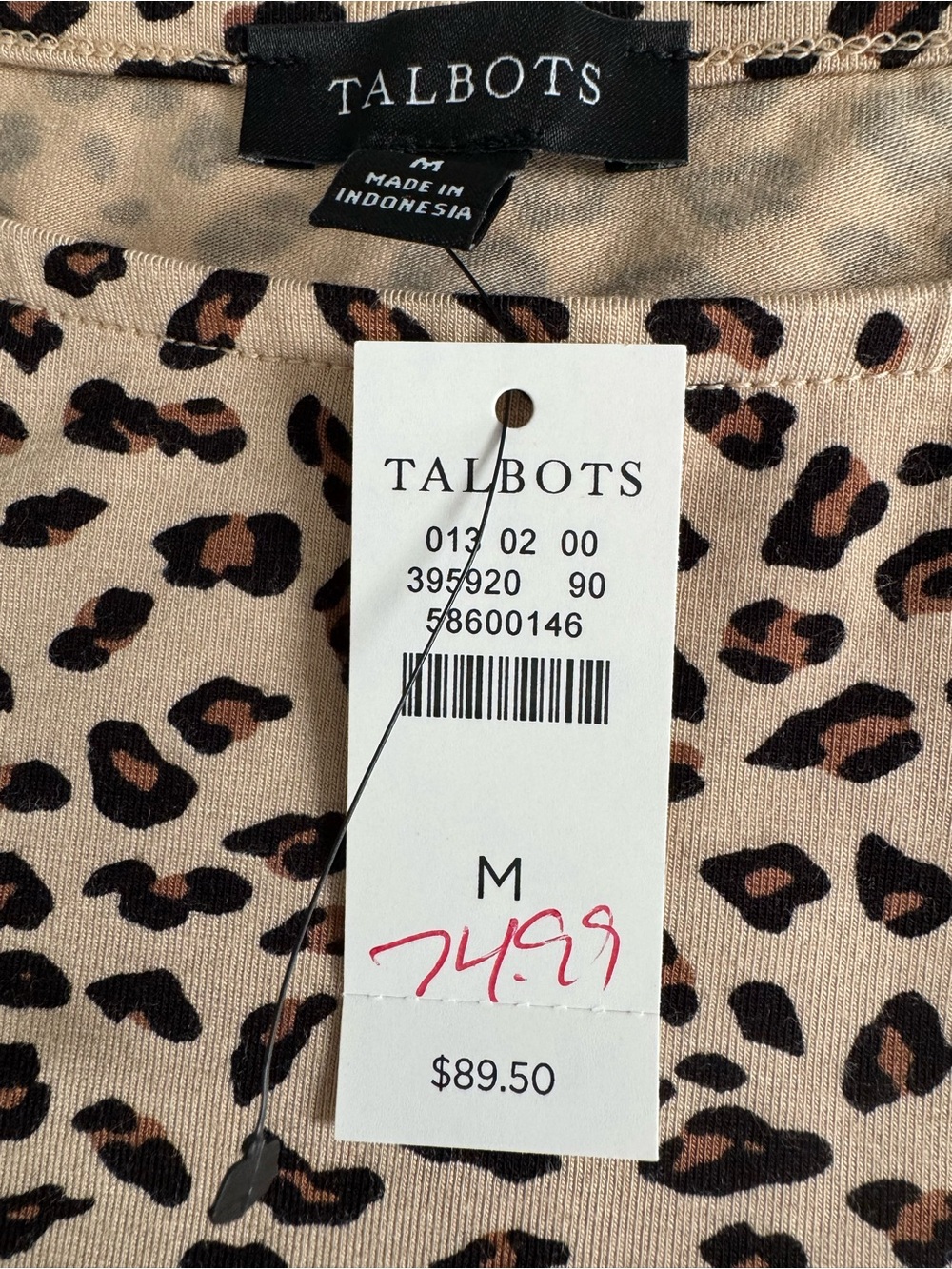 Talbots Ballet Neck Top - Picture 4 of 6